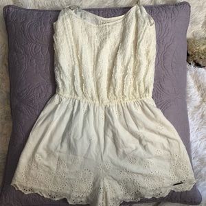 Abercrombie & Fitch White Romper